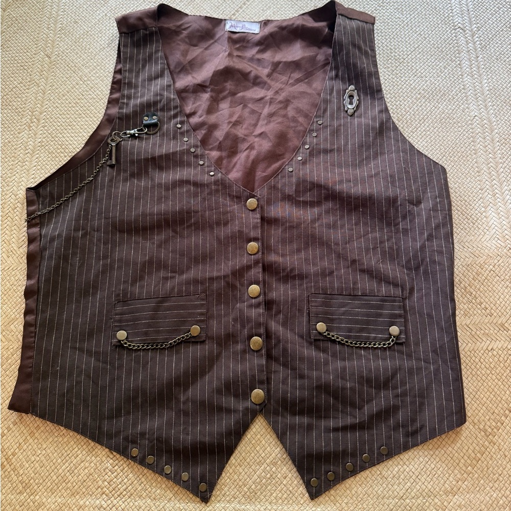 Wedding, Burningman, Festival Pinstripe Steezy Vest